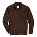 Billy Reid Quilted Half Zip - Chocolate