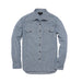 Rivay Palmer Indigo Stripe Workshirt - Medium Wash Indigo